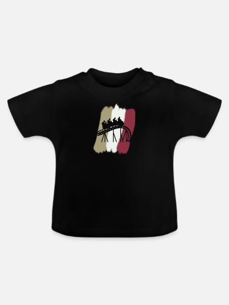 Rummel Riesenrad - Baby Bio-T-Shirt mit Rundhals - Schwarz