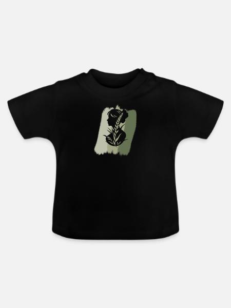 Veganerin Vegan - Baby Bio-T-Shirt mit Rundhals - Schwarz