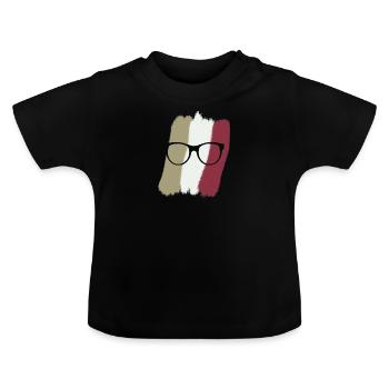 Leseratte Autor - Baby Bio-T-Shirt mit Rundhals - Schwarz - Vorne