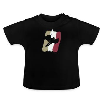 Wingsuit Fliegen Base Jumping - Baby Bio-T-Shirt mit Rundhals - Schwarz - Vorne