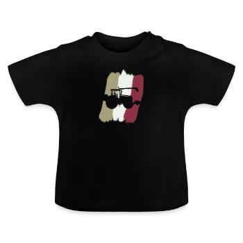 Maehdrescher Farmer - T-shirt bio col rond Bébé - noir - Devant