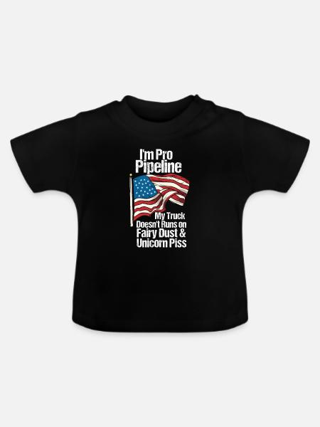I'm Pro Pipeline - Baby Bio-T-Shirt mit Rundhals - Schwarz
