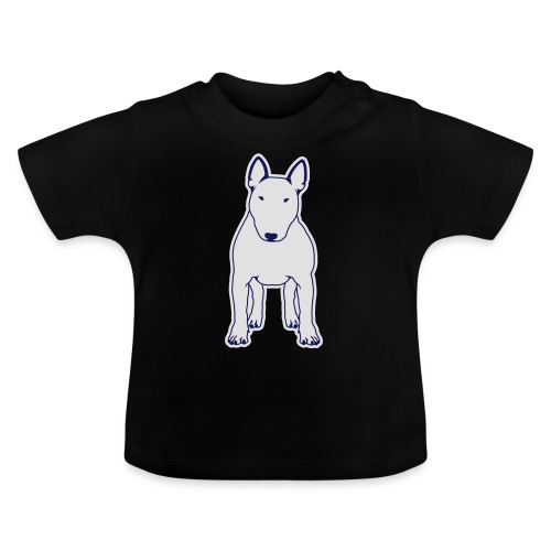 BULLTERRIER FRONT - Baby Bio-T-Shirt mit Rundhals