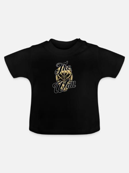 The Wall - Baby Bio-T-Shirt mit Rundhals - Schwarz