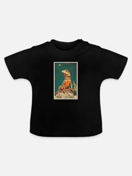 Eidechsen Eidechse - Baby Bio-T-Shirt mit Rundhals - Schwarz