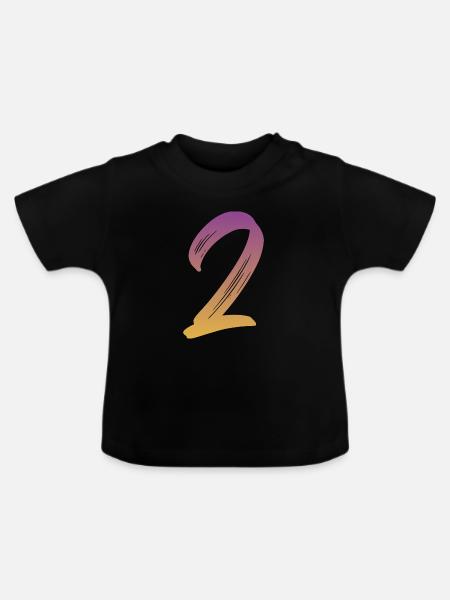 2 - Baby Bio-T-Shirt mit Rundhals - Schwarz