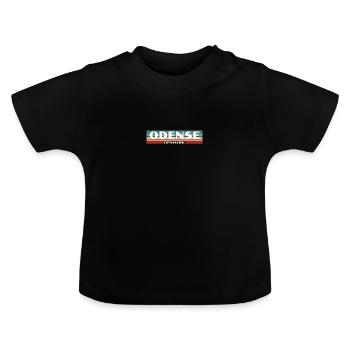 Odense Denmark Denmark Danish Proud Dane - Baby Organic T-Shirt with Round Neck - black - Front