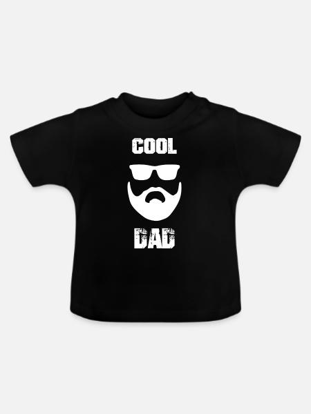 COOL DAD - Baby Bio-T-Shirt mit Rundhals - Schwarz
