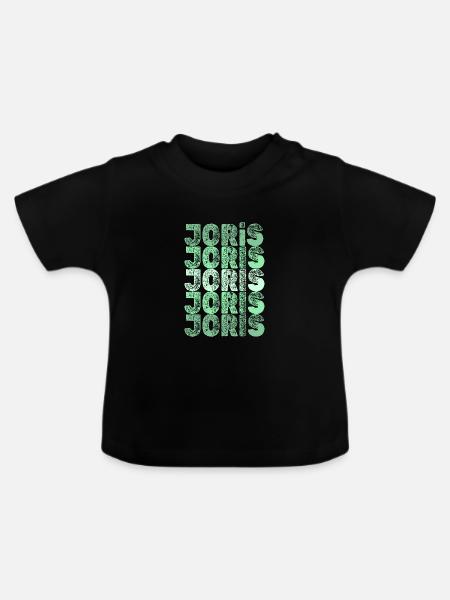 Joris Joris - Baby Bio-T-Shirt mit Rundhals - Schwarz