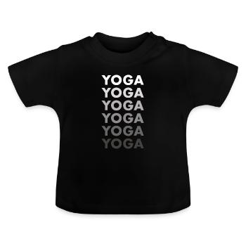 Yogi Yoga - Baby Bio-T-Shirt mit Rundhals - Schwarz - Vorne
