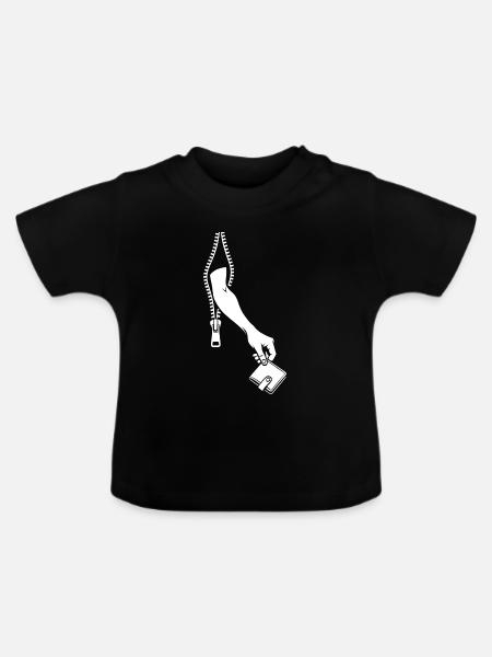 Taschendieb - Baby Bio-T-Shirt mit Rundhals - Schwarz