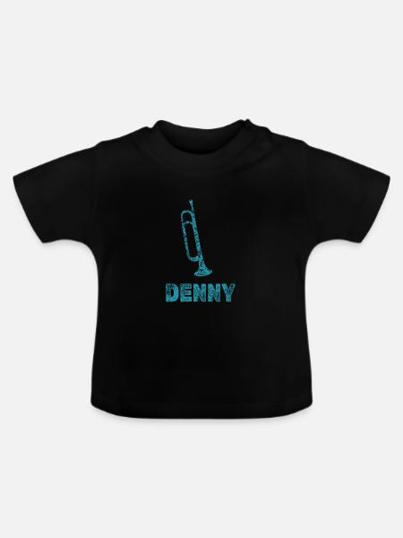 Blasmusik Denny - Baby Bio-T-Shirt mit Rundhals - Schwarz
