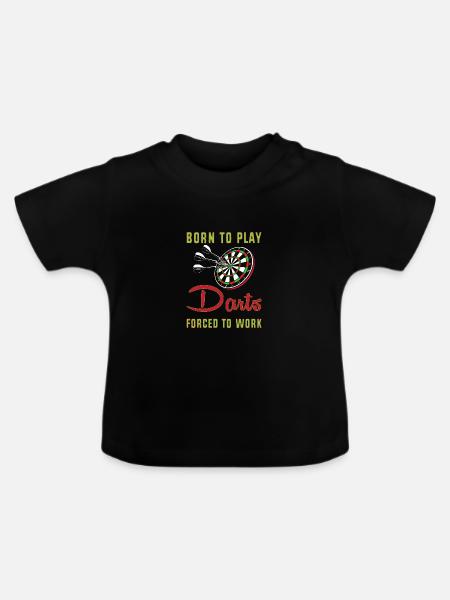 Dart Dartboard Dartpfeil - Baby Bio-T-Shirt mit Rundhals - Schwarz