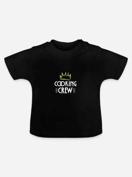Cooking Crew - Baby Bio-T-Shirt mit Rundhals - Schwarz