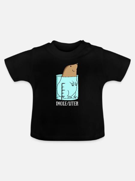 Chemie - Baby Bio-T-Shirt mit Rundhals - Schwarz