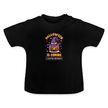 Halloween - Baby Organic T-Shirt with Round Neck - black - Front