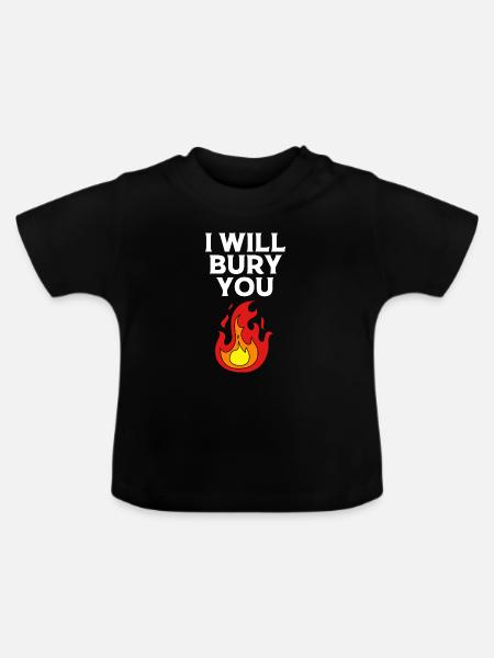 Bestattung - Baby Bio-T-Shirt mit Rundhals - Schwarz