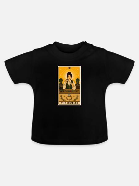 Juwelierin | Schmuck Edelsteine Tarot - Baby Bio-T-Shirt mit Rundhals - Schwarz