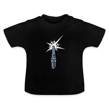 Zündkerze / spark plug (b, 2c) - Baby Organic T-Shirt with Round Neck - black - Front