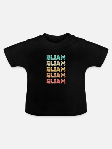 Eliam Eliam - Baby Bio-T-Shirt mit Rundhals - Schwarz