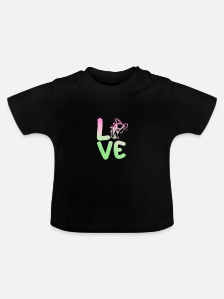 Hühner Hahn Perlhuhn - Baby Bio-T-Shirt mit Rundhals - Schwarz