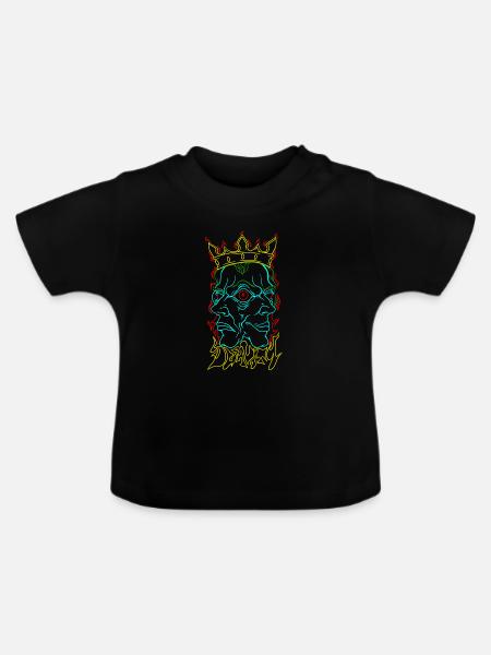 Dualismus VI - Baby Bio-T-Shirt mit Rundhals - Schwarz