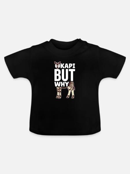 Okapi-liebhaber Okapi-tier Seltene Tierweltliebe - Baby Bio-T-Shirt mit Rundhals - Schwarz