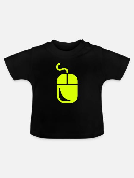 Computer - Baby Bio-T-Shirt mit Rundhals - Schwarz