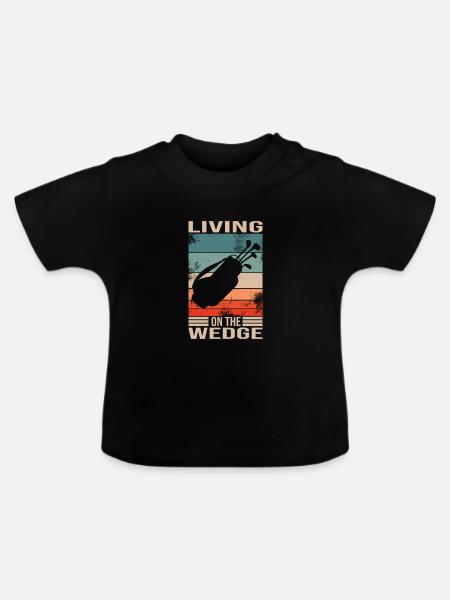 Golf - Baby Bio-T-Shirt mit Rundhals - Schwarz