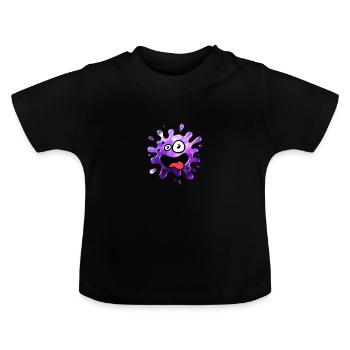 Crazy Slimey - Baby Organic T-Shirt with Round Neck - black - Front