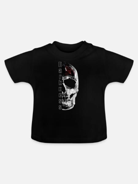 finsterniss - Baby Bio-T-Shirt mit Rundhals - Schwarz