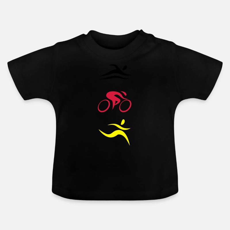 TRI Germany - Baby Bio-T-Shirt mit Rundhals - Schwarz