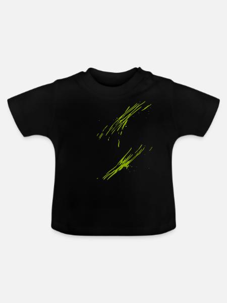 Trend abstrakt - Baby Bio-T-Shirt mit Rundhals - Schwarz