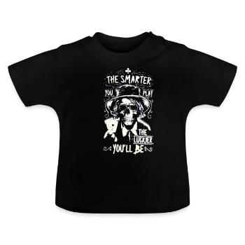 Poker Poker Rengaine - T-shirt bio col rond Bébé - noir - Devant