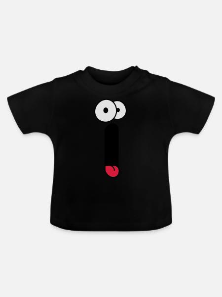 Scream Face - Baby Bio-T-Shirt mit Rundhals - Schwarz