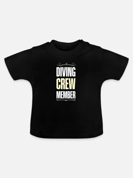 Diving Crew - Baby Bio-T-Shirt mit Rundhals - Schwarz