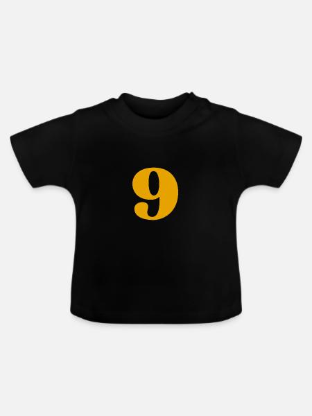 9 - Baby Bio-T-Shirt mit Rundhals - Schwarz