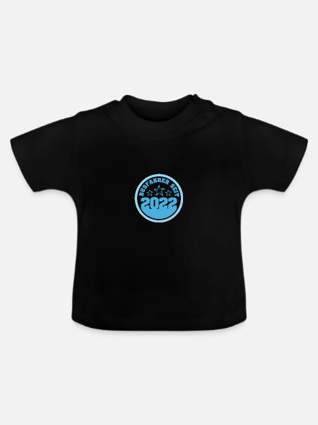 2022 - Baby Bio-T-Shirt mit Rundhals - Schwarz