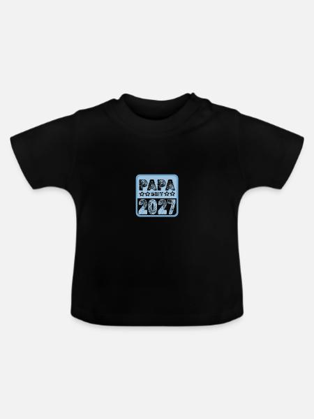 2027 - Baby Bio-T-Shirt mit Rundhals - Schwarz