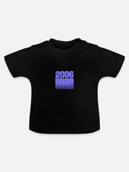 2006 - Baby Bio-T-Shirt mit Rundhals - Schwarz