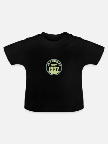 geboren 1997 - Baby Bio-T-Shirt mit Rundhals - Schwarz