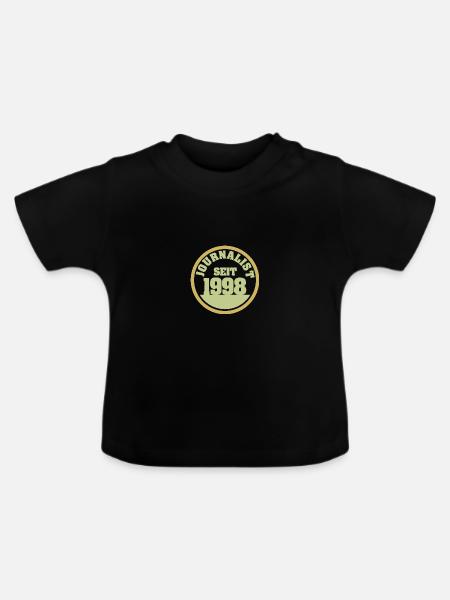 Journalist 1998 - Baby Bio-T-Shirt mit Rundhals - Schwarz