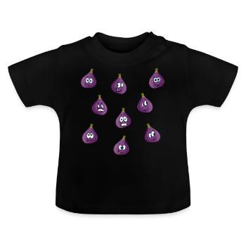 Echte Feige - Baby Bio-T-Shirt mit Rundhals - Schwarz - Vorne