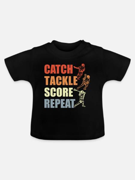 Lacrosse Liebhaber - Baby Bio-T-Shirt mit Rundhals - Schwarz