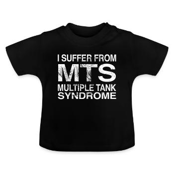 aquarium - T-shirt bio col rond Bébé - noir - Devant