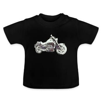 Motorcycle Rocket 3 Roadster Bike - Baby Organic T-Shirt with Round Neck - black - Front