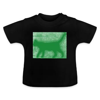 Green Kate Green Spray - Baby biologisch T-shirt met ronde hals - zwart - Voor