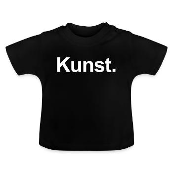KUNST - Baby Bio-T-Shirt mit Rundhals - Schwarz - Vorne