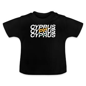 Chypre - T-shirt bio col rond Bébé - noir - Devant