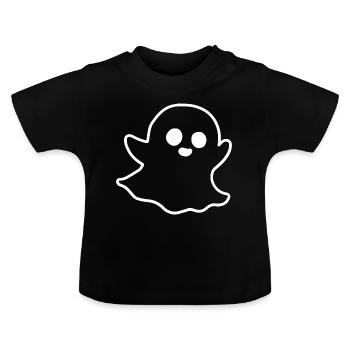 Geist - Baby Bio-T-Shirt mit Rundhals - Schwarz - Vorne